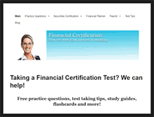 Tablet Screenshot of financial-certification.com